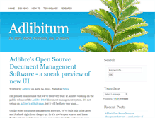 Tablet Screenshot of blog.adlibre.org